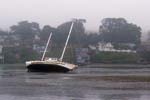 This sailboat was aground the whole time we were there. We never did find out the story.